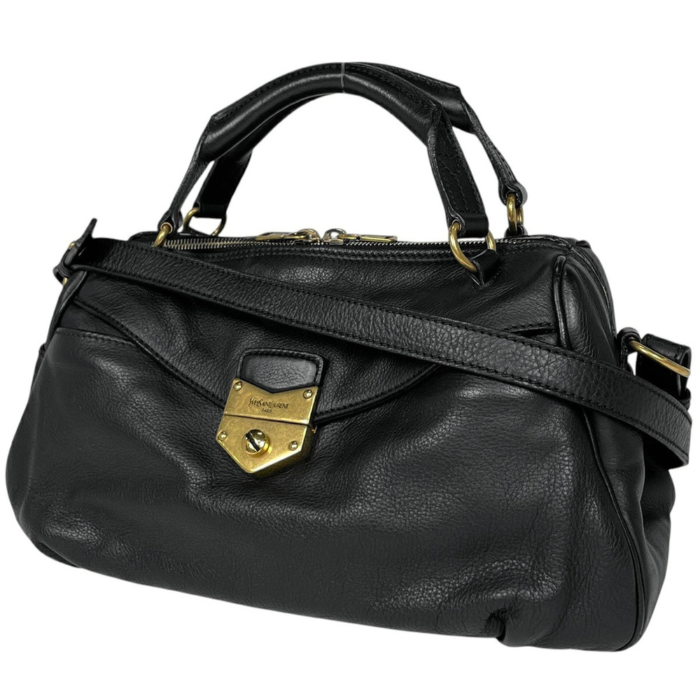 Saint Laurent Yves shoulder bag handbag leather black